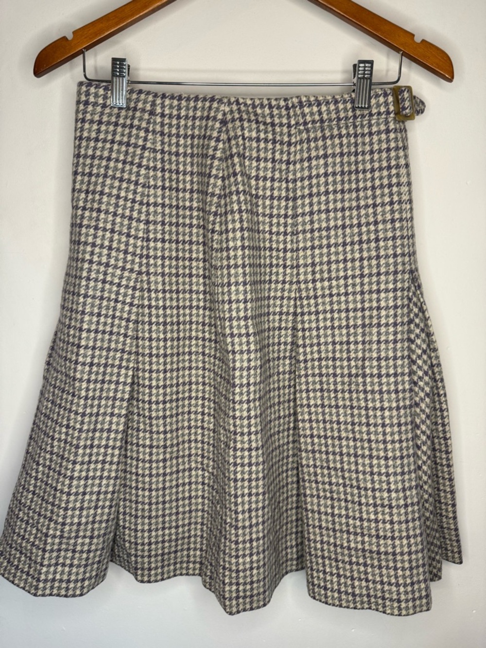 Brooks Brothers Vintage Wool Houndstooth Skirt